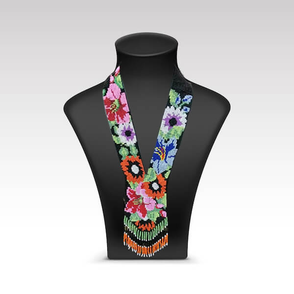 multi-color necklace, eco-friendly necklace, necklace with clay, necklace from clay,