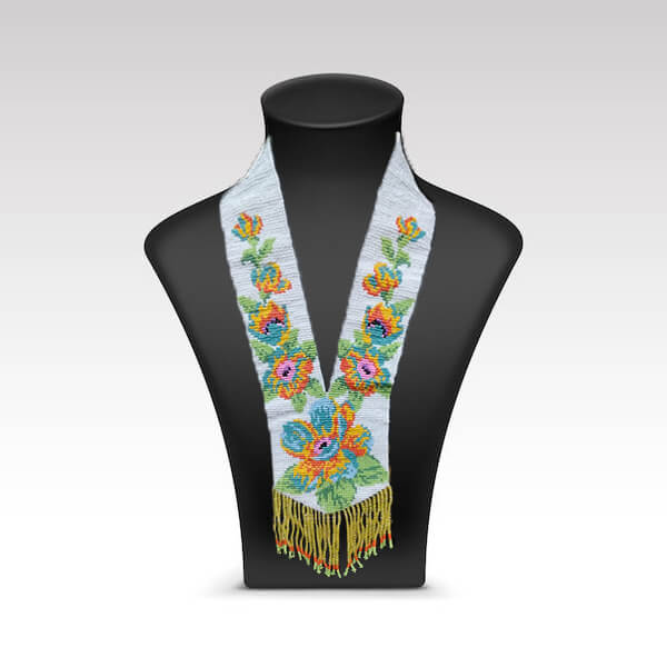 floral jewelry with clay, necklace made with clay, sustainable clay necklace, durable clay necklace